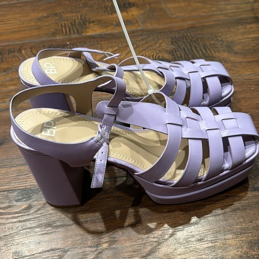 NEW! BP Purple Amaya Fisherman Platform Sandals - Size 9.5 🚜